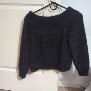 Shimmer top off the shoulder